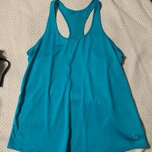Womens Teal GapFit Racerback Tank